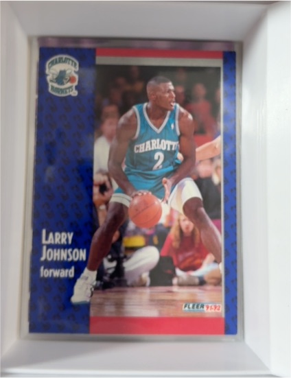 1991-92 Fleer #255 Larry Johnson — front