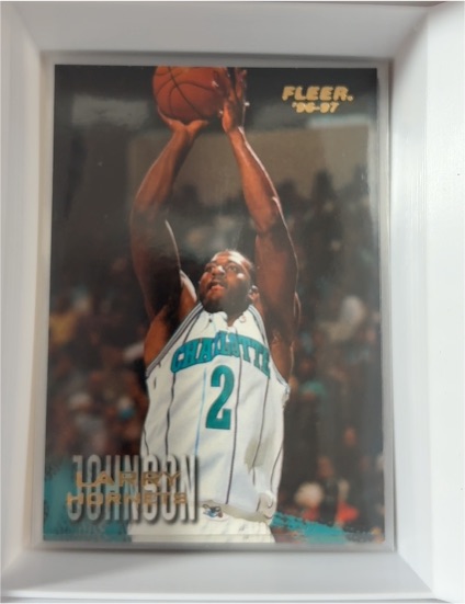 1996-97 Fleer #11 Larry Johnson — front