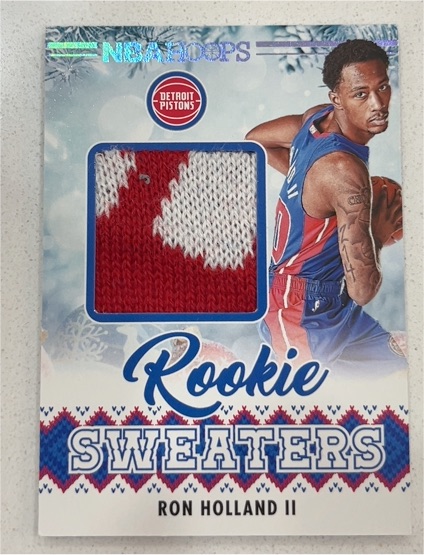 2024-25 Panini NBA Hoops Rookie Sweaters #RSW-HOL Ron Holland II — front