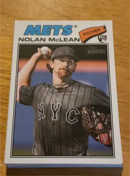 2026 Topps Heritage #150 Nolan McLean — front