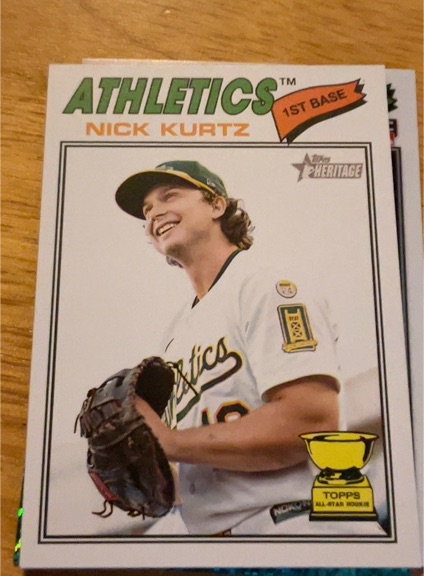 2026 Topps Heritage #275 Nick Kurtz — front
