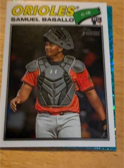 2026 Topps Heritage #175 Samuel Basallo — front