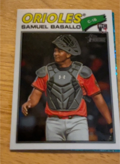 2026 Topps Heritage #175 Samuel Basallo — front