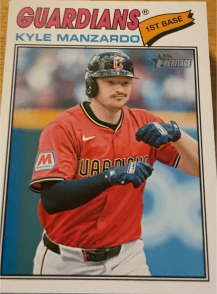 2026 Topps Heritage #133 Kyle Manzardo — front