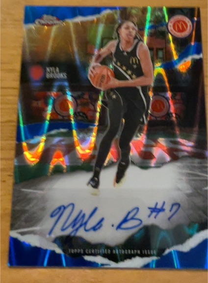 2025 Topps Chrome McDonald's Winning Tags #WT-NBR Nyla Brooks — front