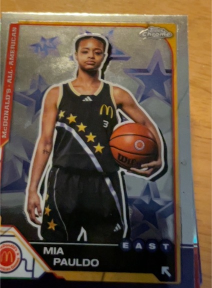 2025 Topps Chrome McDonald's All American #25 Mia Pauldo — front