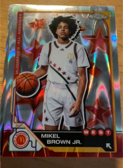 2025 Topps Chrome McDonald's All American #9 Mikel Brown Jr. West — front