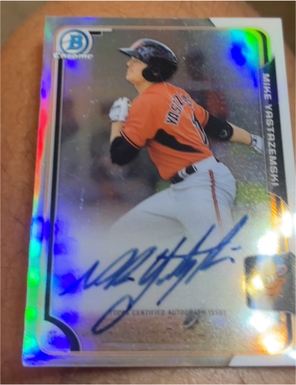 2015 Bowman Chrome Prospects #BCAP-MY Mike Yastrzemski — front