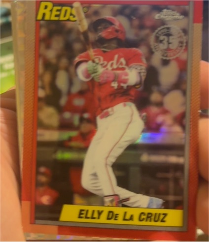 2025 Topps Chrome Update 35th Anniversary Refractor #90CU-3 Elly De La Cruz — front