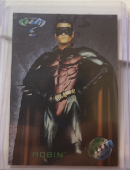 1995 Fleer Metal Batman Forever Movie Preview #7 Robin — front