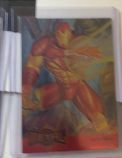 1995 Fleer Marvel Metal Blaster #7 Iron Man — front