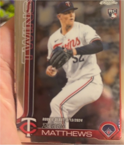 2025 Topps Chrome Update #USC171 Zebby Matthews — front