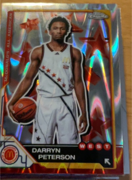 2025 Topps Chrome McDonald's All American #12 Darryn Peterson — front