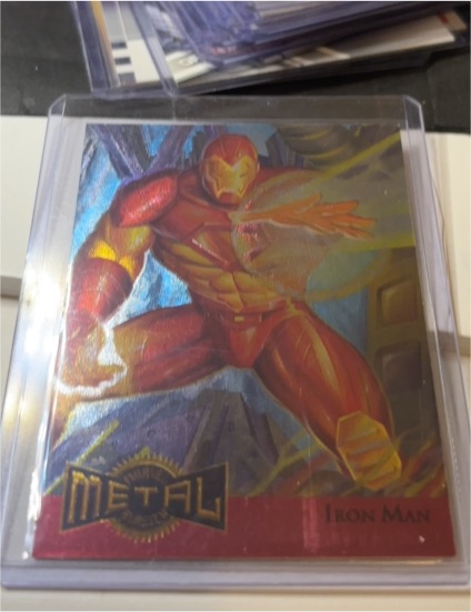 1995 Fleer Marvel Metal Blaster #7 Iron Man — front