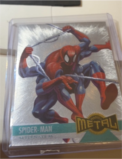 1995 Fleer Marvel Metal #134 Spider-Man — front