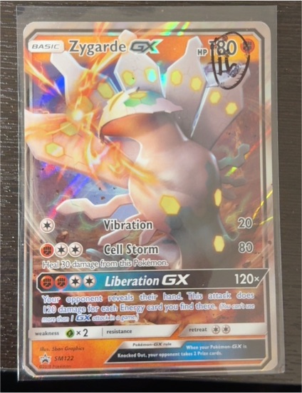 2018 Pokémon SM Black Star Promo #SM122 Zygarde GX — front