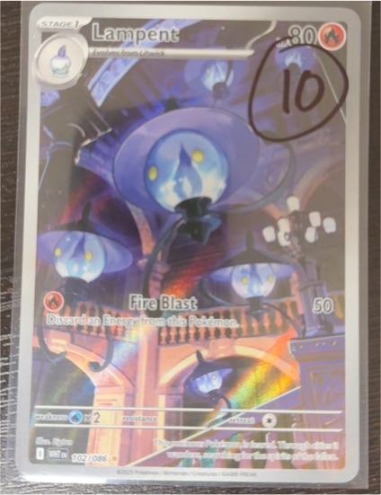 2025 Pokémon #102 Lampent — front