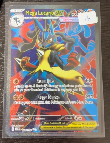 Pokémon TCG Mega Lucario EX 160/132 — front