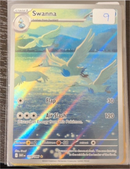 2025 Pokémon Swanna #110 — front