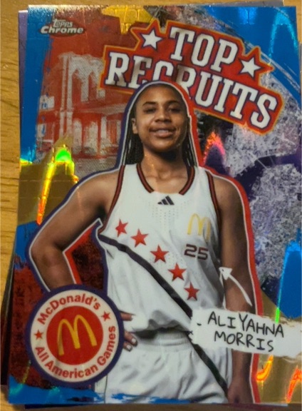 2025 Topps Chrome McDonald's All American Top Recruits #TR-31 Aliyahna Morris — front