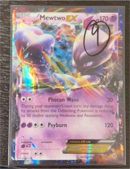 2015 Pokémon TCG Mewtwo EX #61 Breakthrough — front