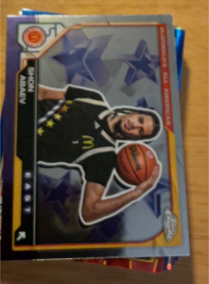 2025 Topps Chrome McDonald's All American #1 Shon Abaev — front