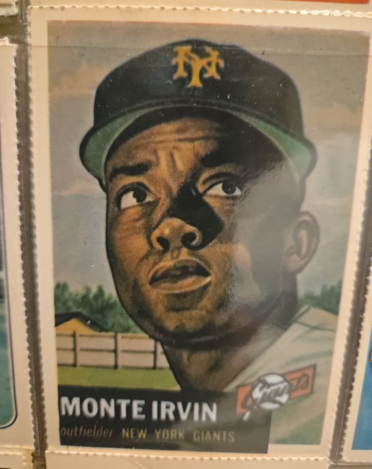 1953 Topps #62 Monte Irvin — front