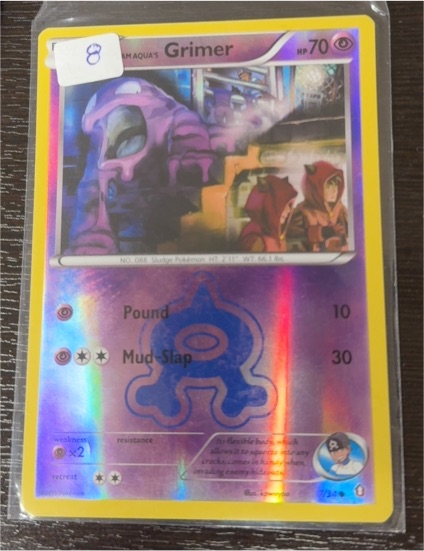 2015 Pokémon Double Crisis #7 Team Aqua's Grimer — front