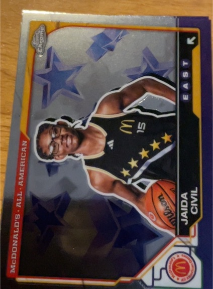 2025 Topps Chrome McDonald's All American #58 Jaida Civil — front