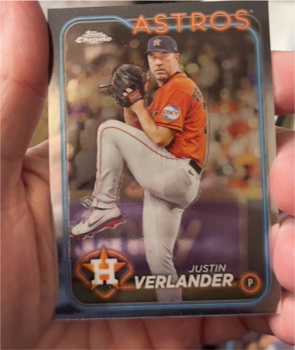 2024 Topps Chrome #291 Justin Verlander Houston Astros — front