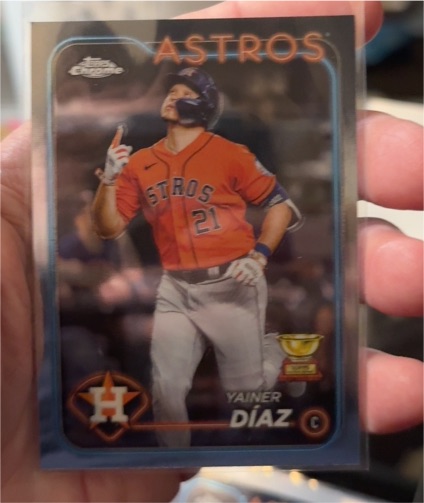 2024 Topps Chrome #203 Yainer Díaz — front