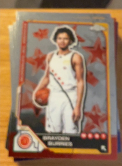 2025 Topps Chrome McDonald's All American Brayden Burries — front
