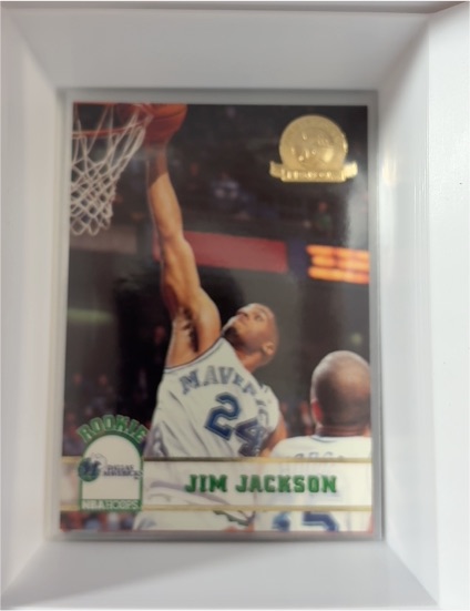 1993-94 Hoops #48 Jim Jackson 5th Anniversary Gold — front