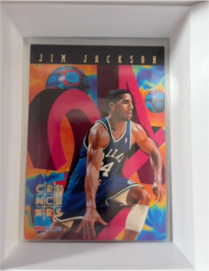 1995-96 Hoops #18 Jim Jackson Number Crunchers — front