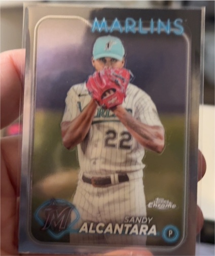 2024 Topps Chrome #138 Sandy Alcantara — front