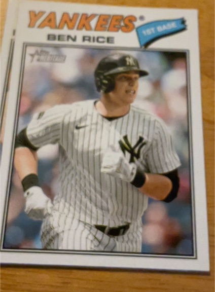2026 Topps Heritage #189 Ben Rice — front