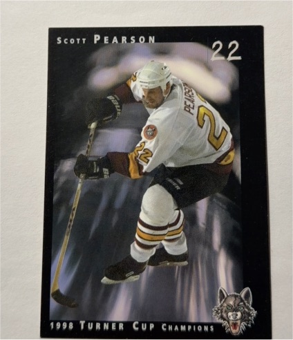 1999-00 Chicago Wolves Scott Pearson #22 — front
