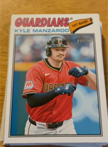 2026 Topps Heritage #133 Kyle Manzardo — front