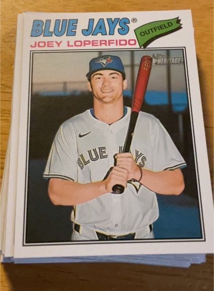 2026 Topps Heritage #354 Joey Loperfido — front