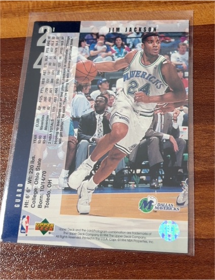 1994-95 Upper Deck #131 Jim Jackson — front