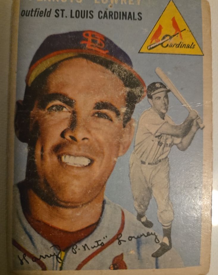 1954 Topps #158 Harry 'Peanuts' Lowrey — front