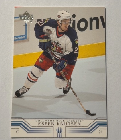 2001-02 Upper Deck #53 Espen Knutsen — front