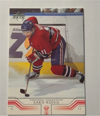 2001-02 Upper Deck #90 Saku Koivu — front
