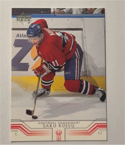 2001-02 Upper Deck #90 Saku Koivu — front