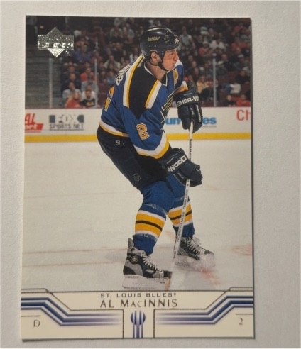 2001 Upper Deck #152 Al MacInnis — front
