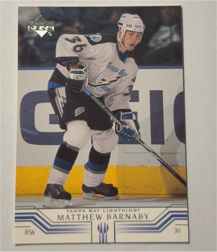 2001-02 Upper Deck #160 Matthew Barnaby — front