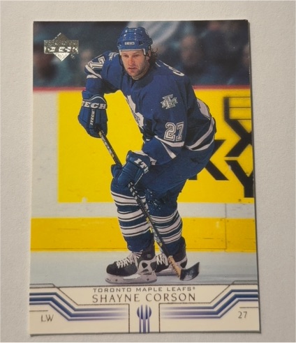 2001-02 Upper Deck #166 Shayne Corson — front