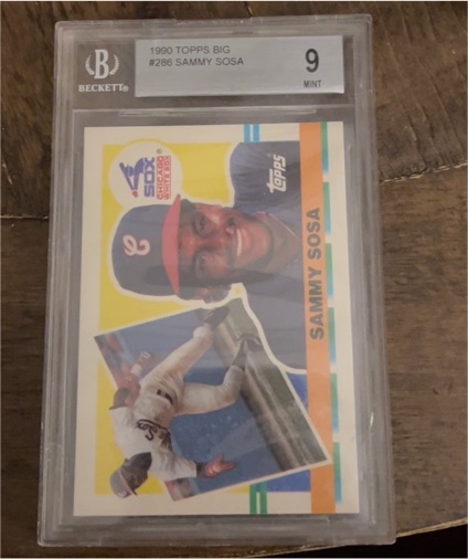 1990 Topps Big #286 Sammy Sosa — front