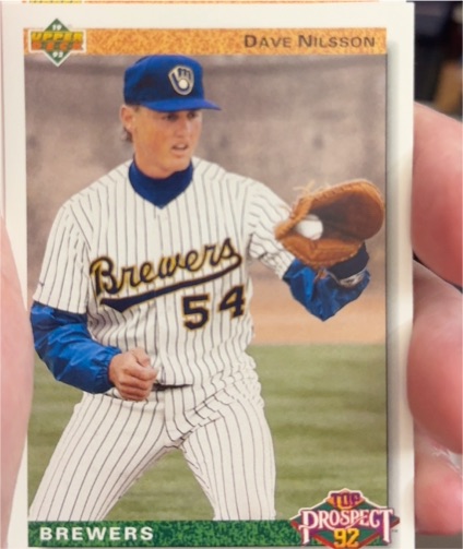 1992 Upper Deck #57 Dave Nilsson Milwaukee Brewers — front