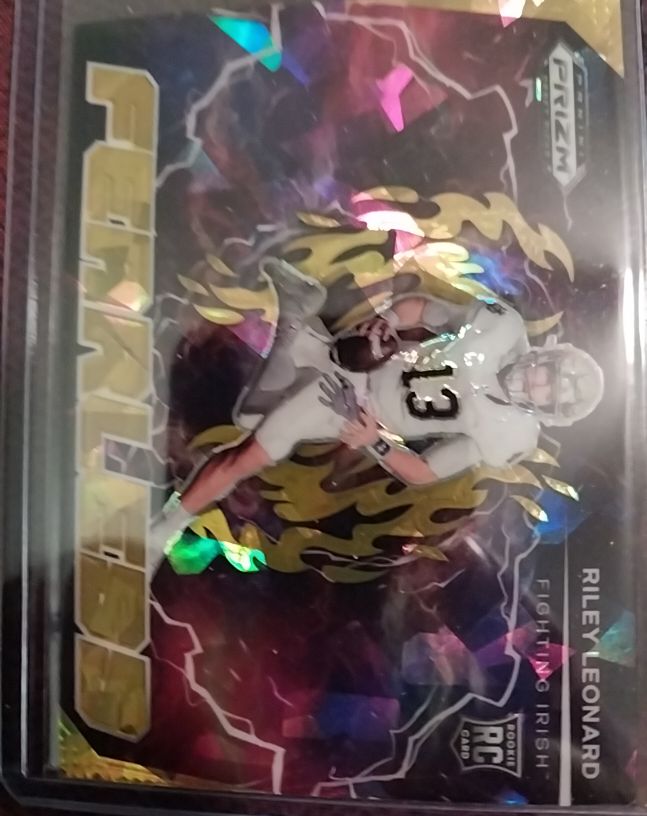 2025 Panini Prizm Draft Picks Fearless #F-RLD Riley Leonard — front